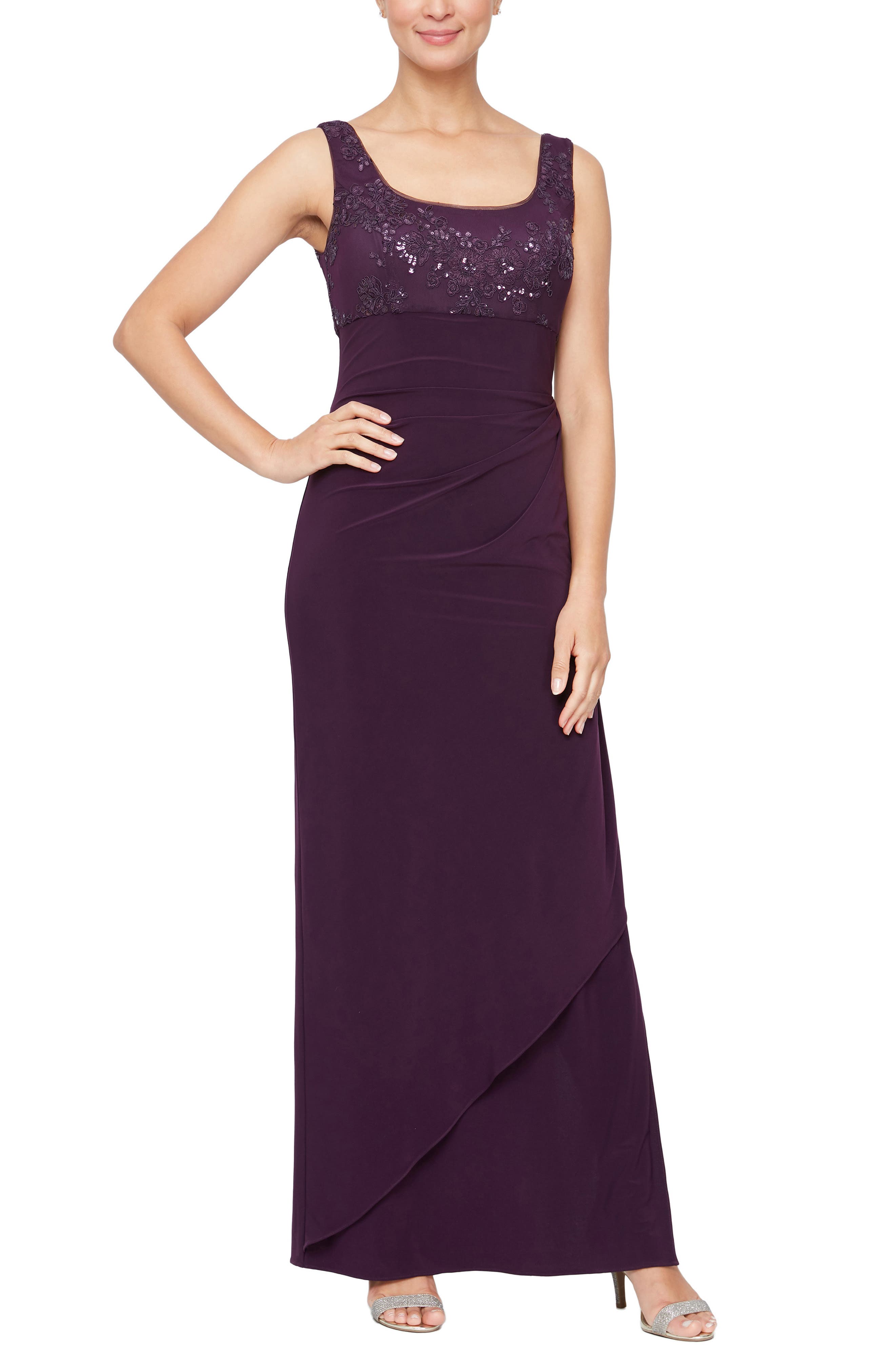 Alex Evenings Embroidered Empire Gown with Jacket Nordstrom