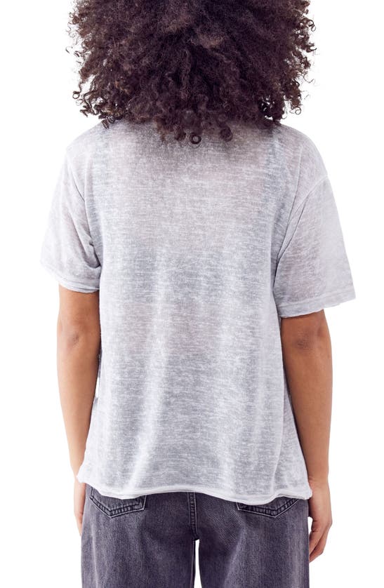 Shop Bdg Urban Outfitters Inferno Slub Graphic T-shirt In Grey