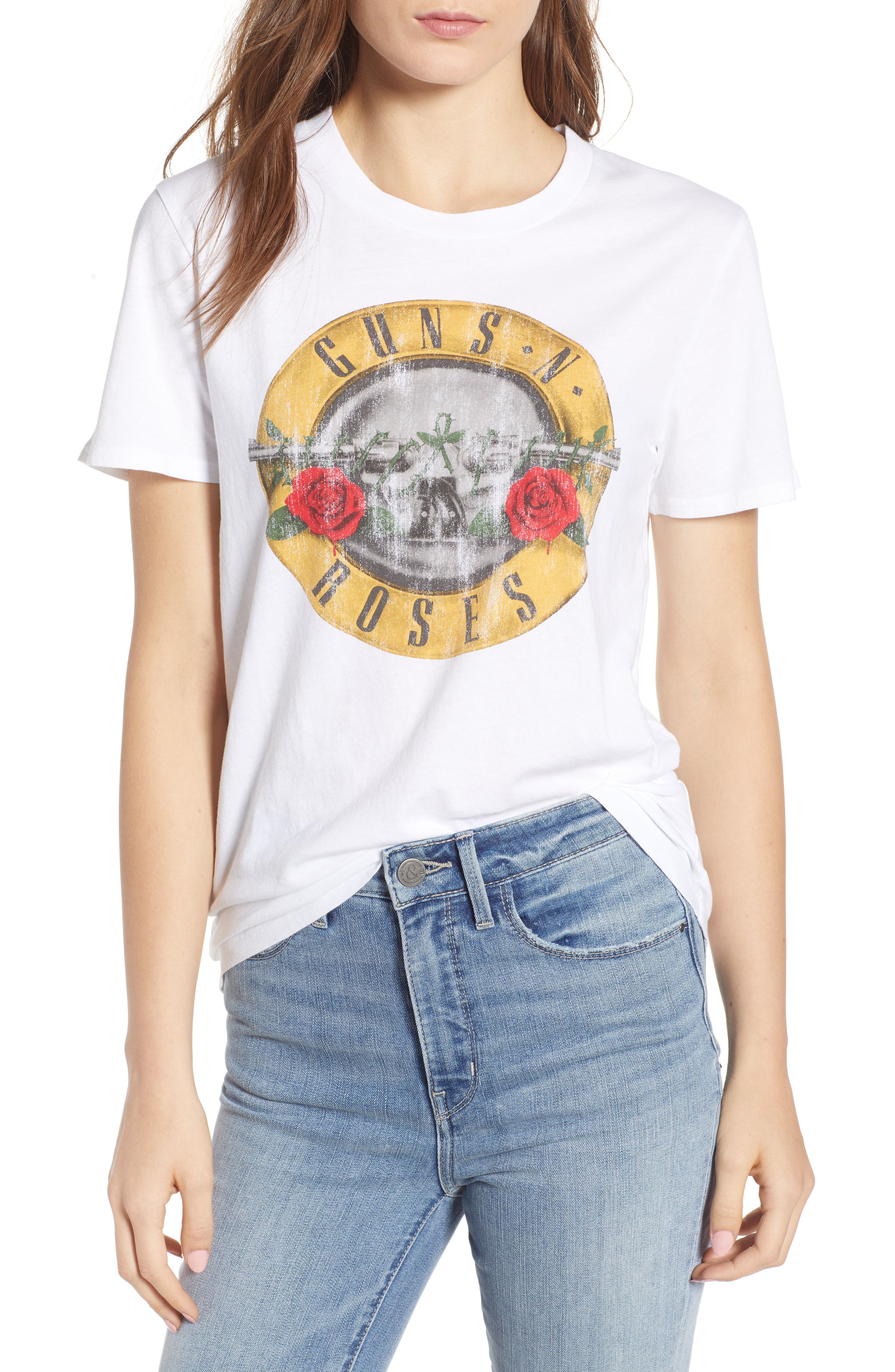 guns and roses graphic tee