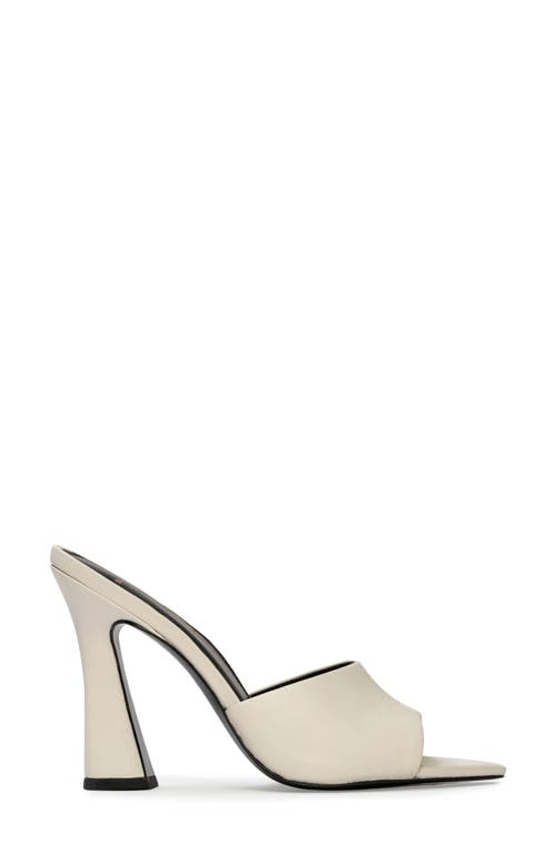 Black Suede Studio Junie Sandal In Coconut Buffed Nappa