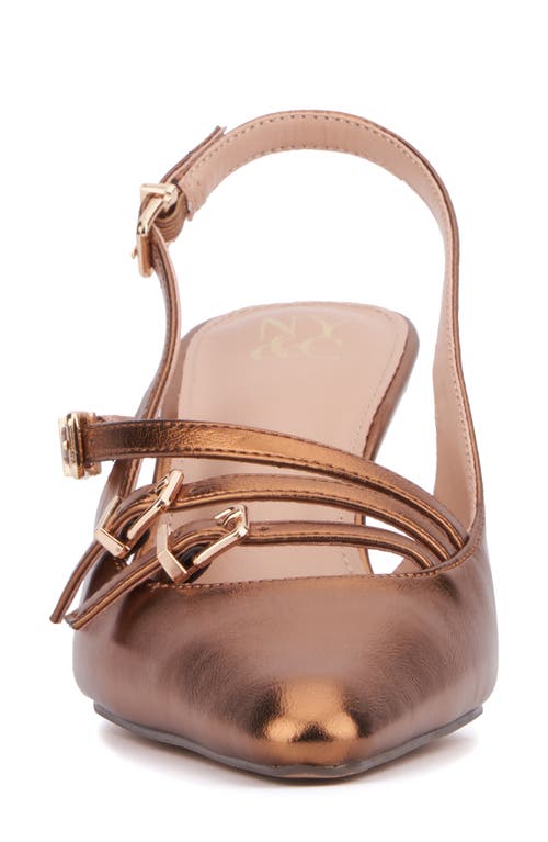 New York And Company Imari Slingback Pump In Bronze