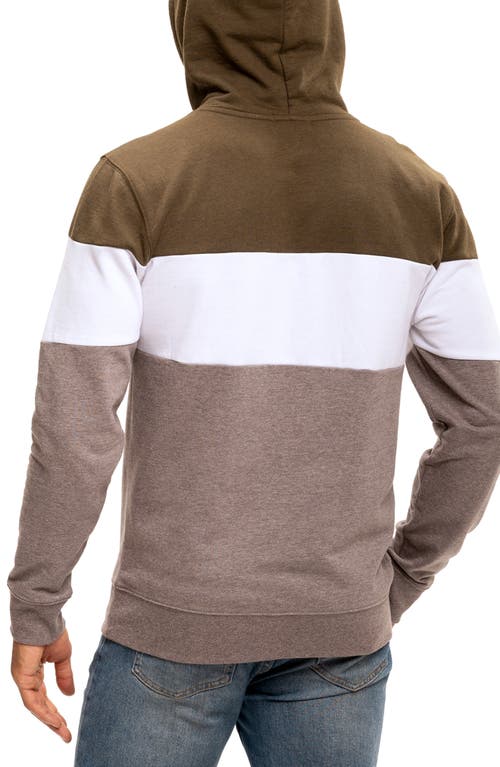 Shop Threads 4 Thought Romero Colorblock Linen Blend Hoodie In Heather Fortress/heather Grey