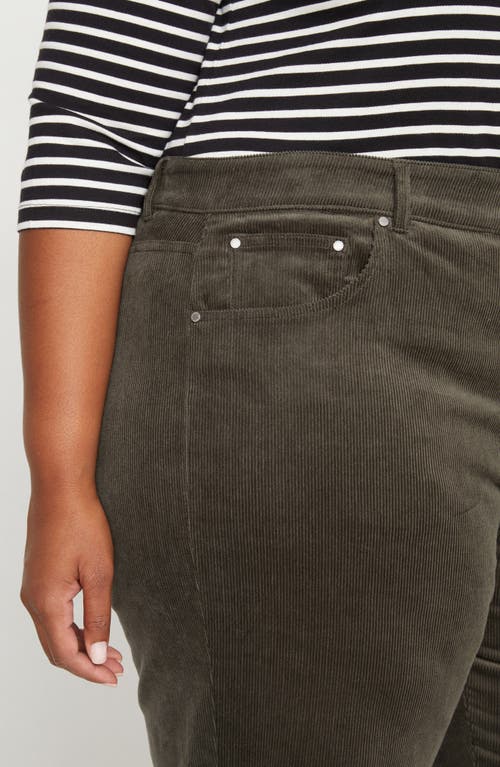 Universal Standard Cassidy High Waist Corduroy Straight Leg Pants In Nori
