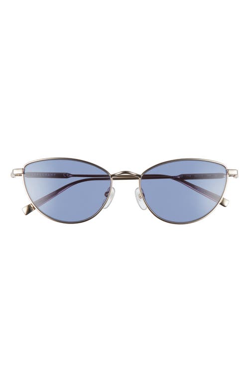 Longchamp 55mm Oval Sunglasses In Blue
