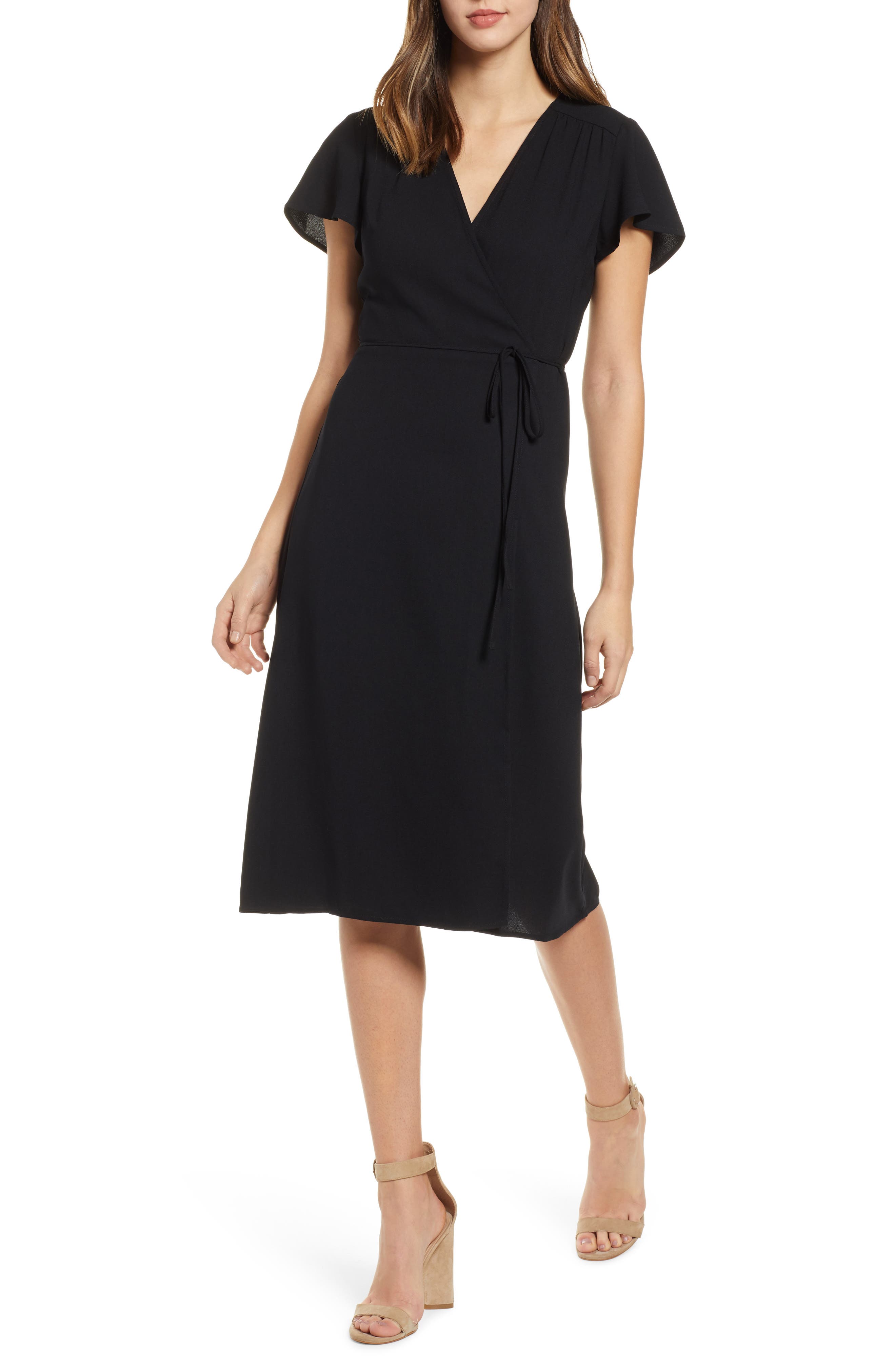 Leith Midi Wrap Dress