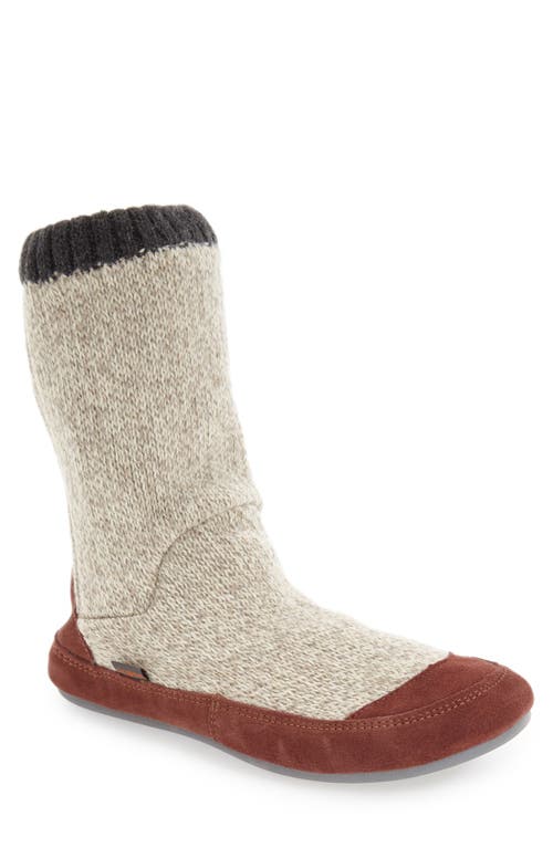 Acorn 'Slouch Boot' Slipper in Grey Ragg Wool at Nordstrom, Size Large