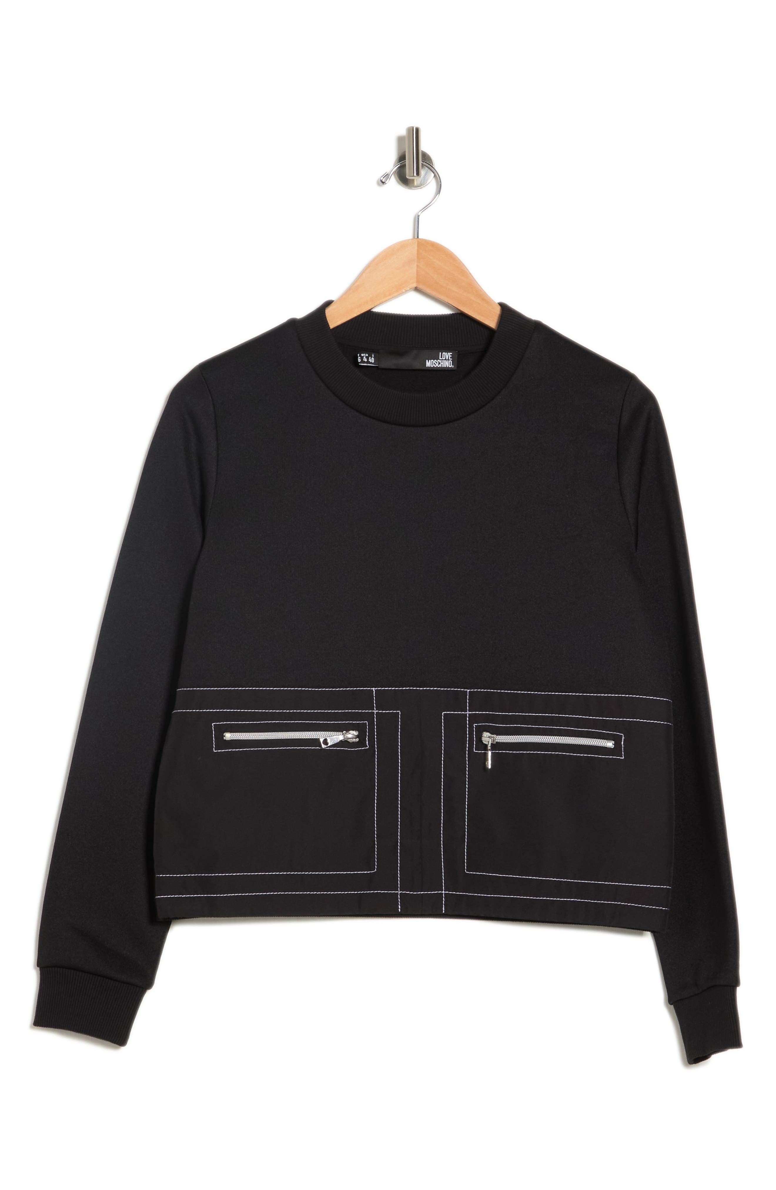 LOVE MOSCHINO Contrast Stitch Sweater 