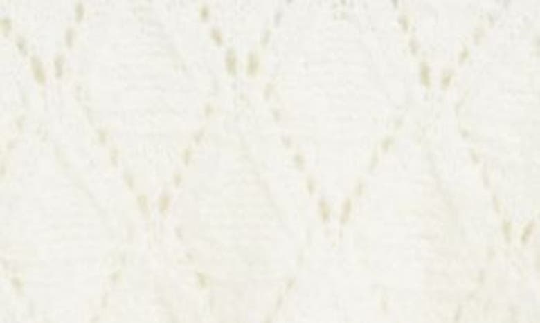 Wit & Wisdom Fair Isle Pointelle Sweater In Winter White/ Camel Multi