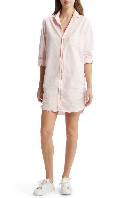 Mary Distressed Classic Shirtdress in Ballet Tattered Denim