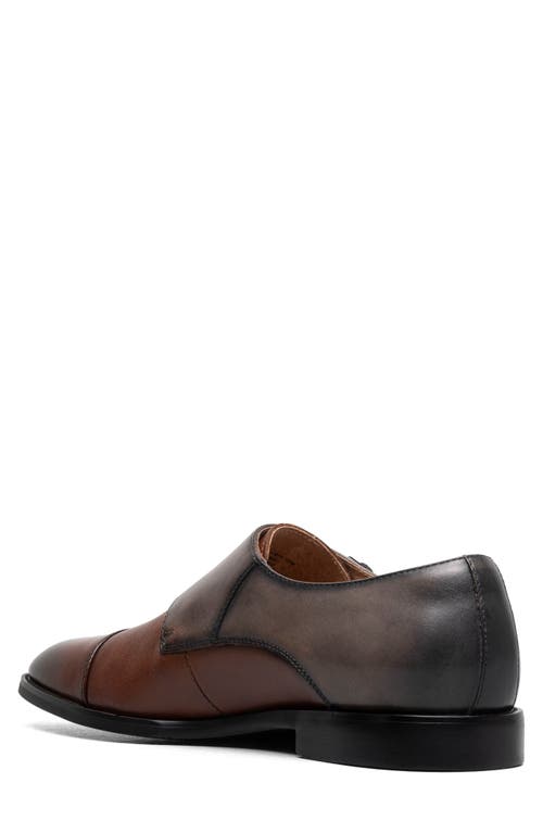 Stacy Adams Raythorne Double Monk Strap Shoe In Brown/gray