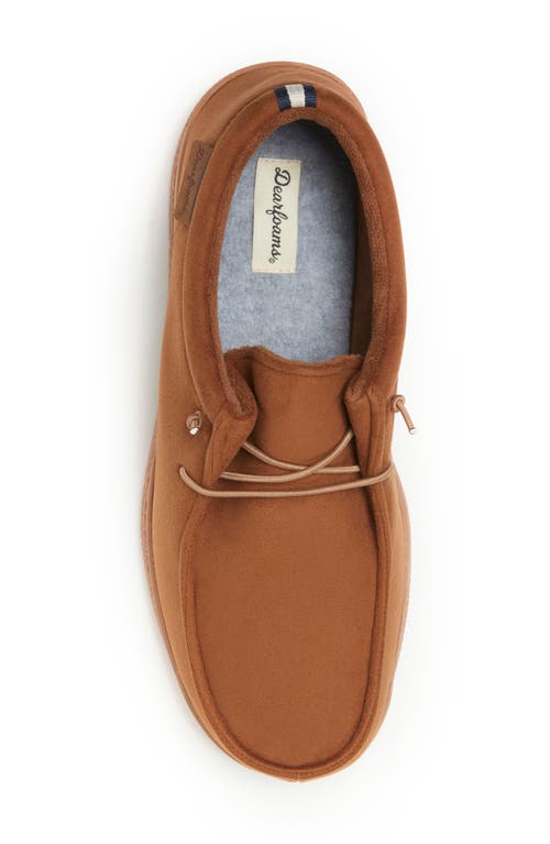 Dearfoams Mens Memory Foam Slip-on Slippers In Brown