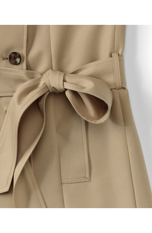 Shop Lands' End Classic Trench Coat In Desert Tan