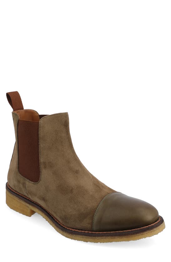 Shop Taft The Outback Chelsea Boot In Olive