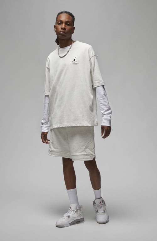 Shop Jordan Flight Essentials Jumpman Oversize T-shirt In Sail/heather