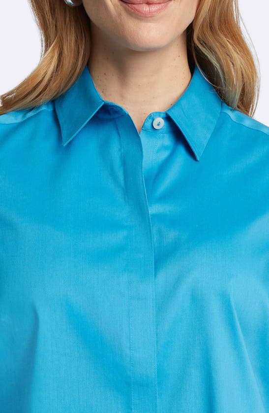 Foxcroft Luna Button-up Shirt In True Blue