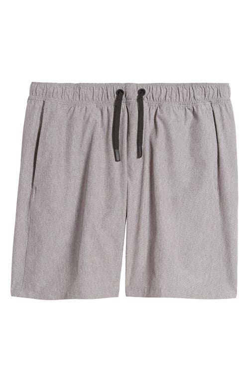 Shop Zella Hybrid Club 7-inch Shorts In Grey December