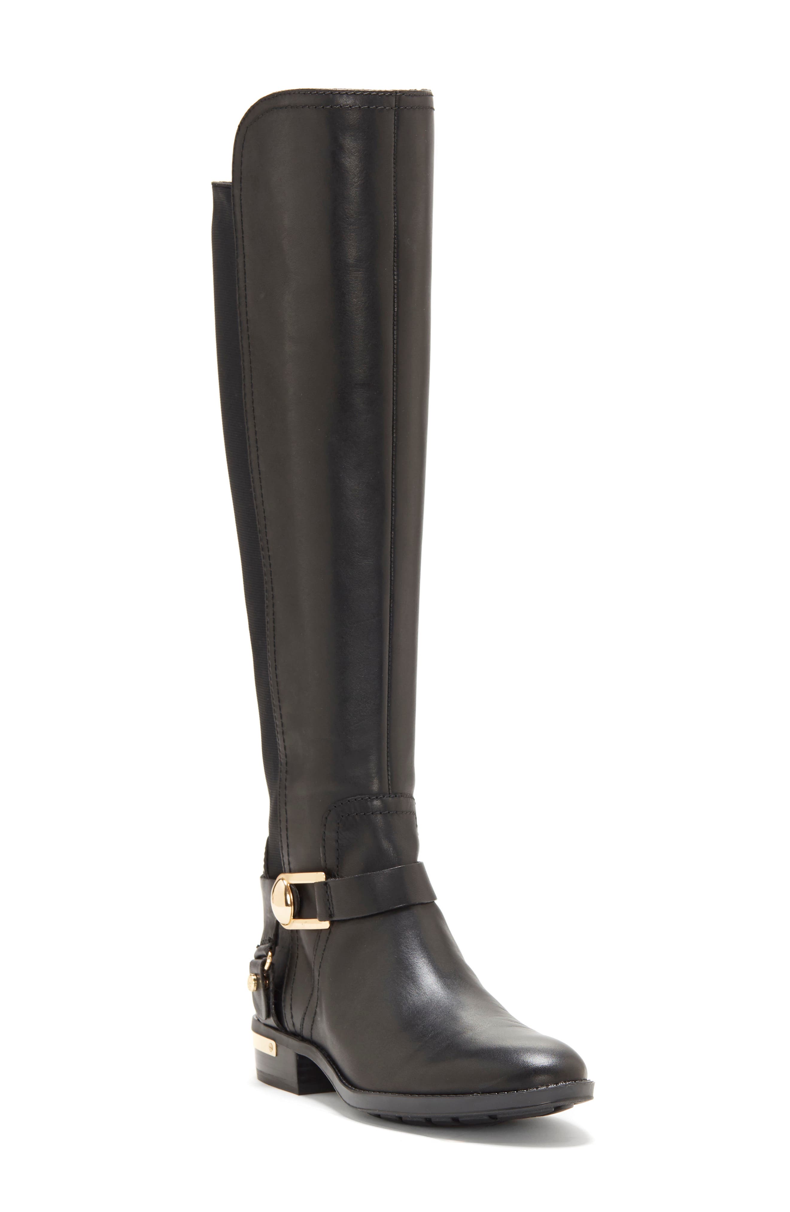 vince camuto black riding boots