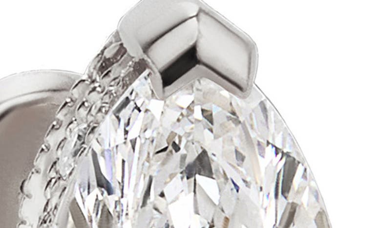 Shop Maria Tash Threaded Stud Earring In White Gold/ Diamond