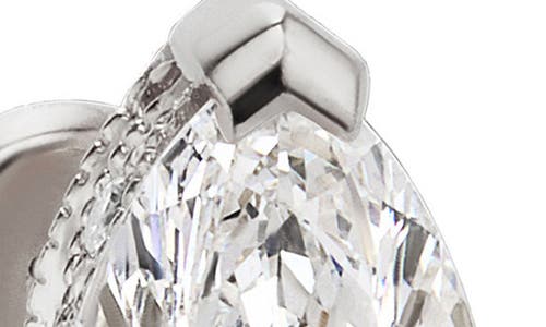Maria Tash Marquise Diamond Threaded Stud Earring In White Gold/diamond