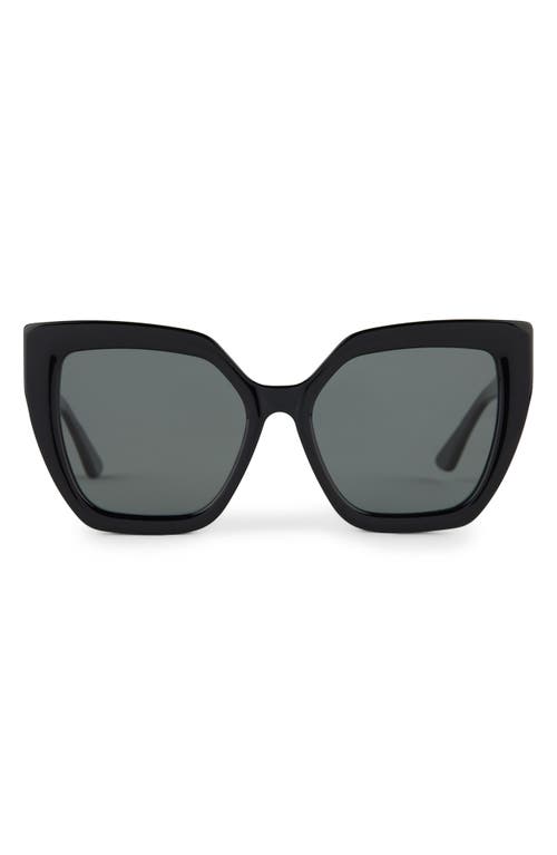 Blaire 55mm Polarized Cat Eye Sunglasses in Grey