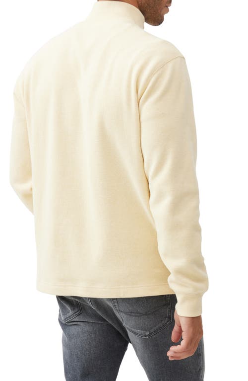 Rodd & Gunn Alton Ave Quarter Zip Sweater In Lemon