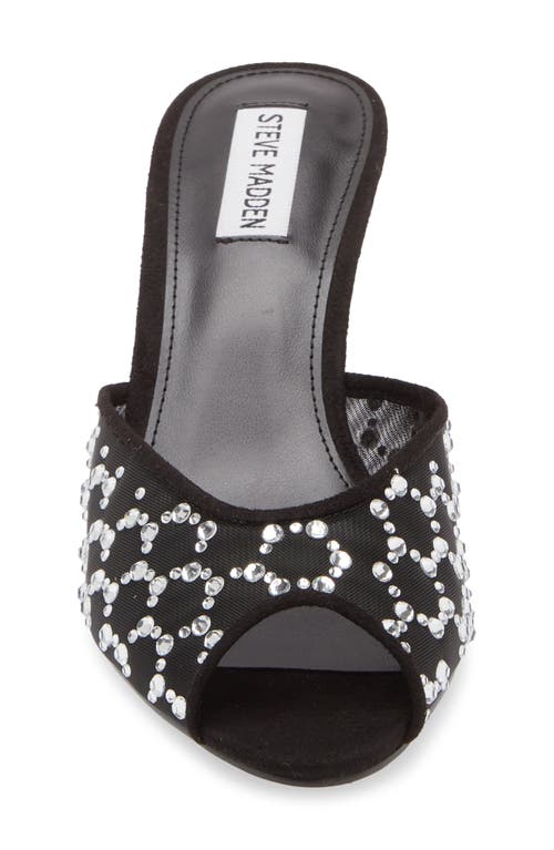 Steve Madden Rowe Mesh Mule In Black