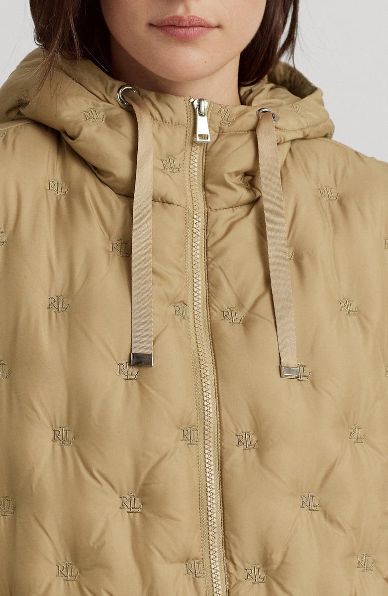 Lauren Ralph Lauren Monogram Logo Tufted Quilted Jacket | Nordstrom