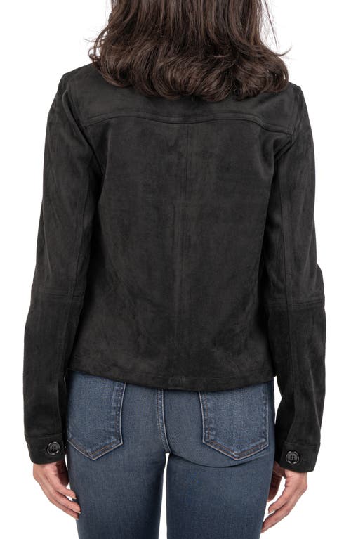 Shop Kut From The Kloth Yara Faux Suede Jacket In Black