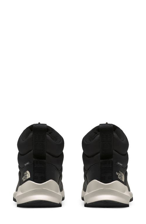The North Face Thermoball Progressive Zip Bootie In Tnf Black/gardenia White