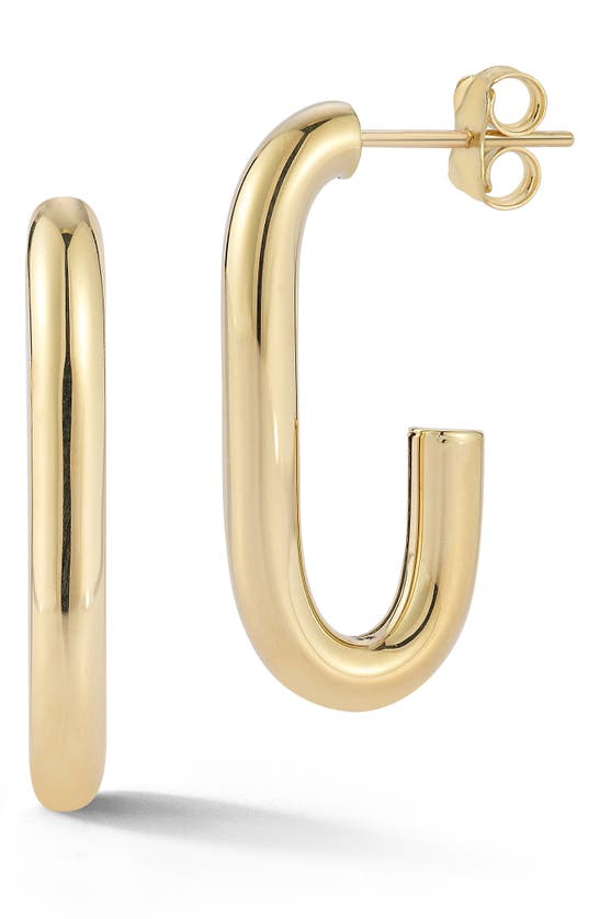 Ember Fine Jewelry Oval Hoop Earrings In 14k Gold