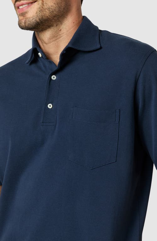 Shop Sid Mashburn Pima Cotton Piqué Polo In Navy Pique