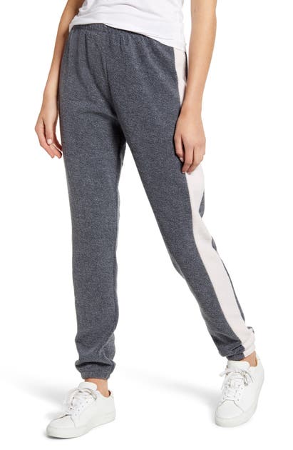 Wildfox Track Star Knox Sweatpants In Night/ Rose