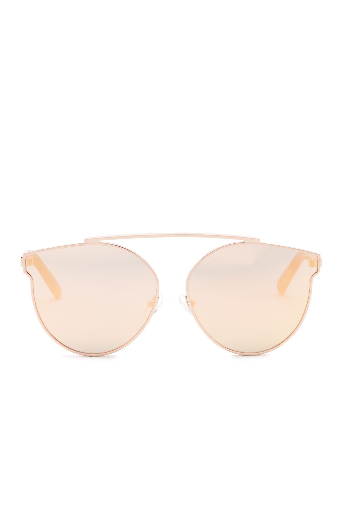 Aqs Ivy 62mm Aviator Sunglasses In Pink