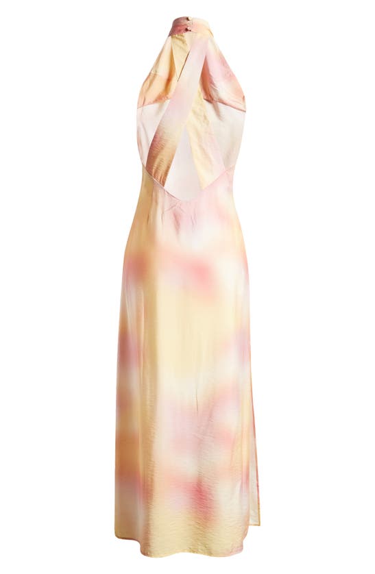 Shop Something New Heaven Sleeveless Maxi Dress In Camellia Aop Heaven