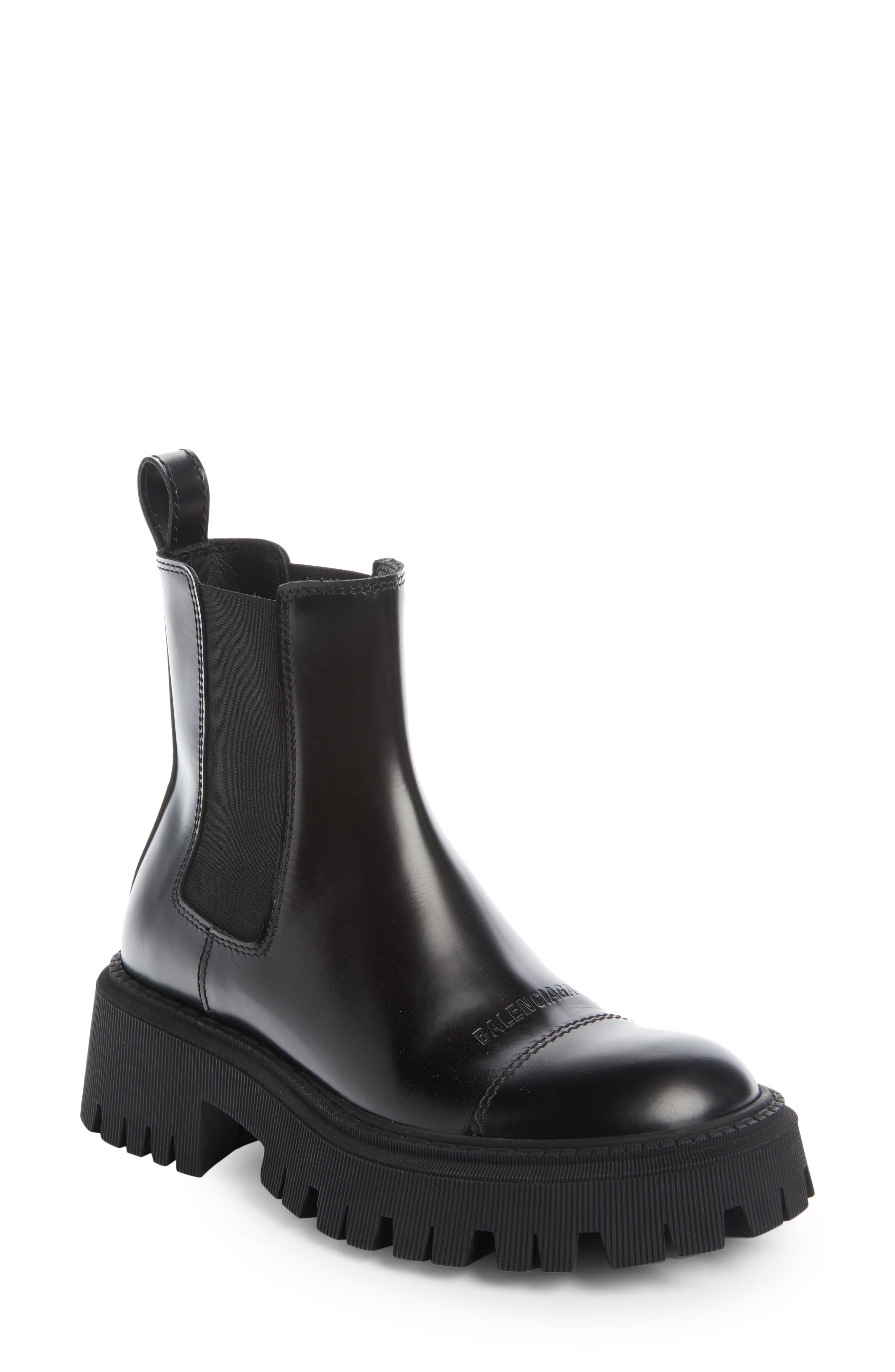 balenciaga women's tractor boots