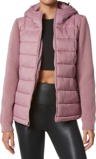 Marc New York Performance Sweater Spliced Puffer Jacket