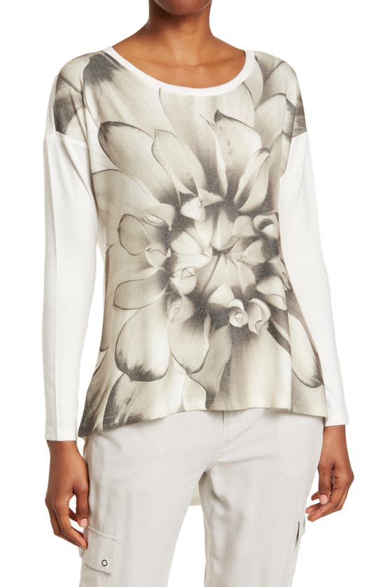 Go Couture Boatneck Hi-low Tunic Sweater In Pale Rosette