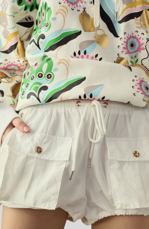 Cynthia Rowley Nylon Cargo Bloomers In White