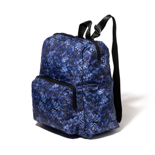 Baggallini Carryall Packable Backpack In Indigo Petal