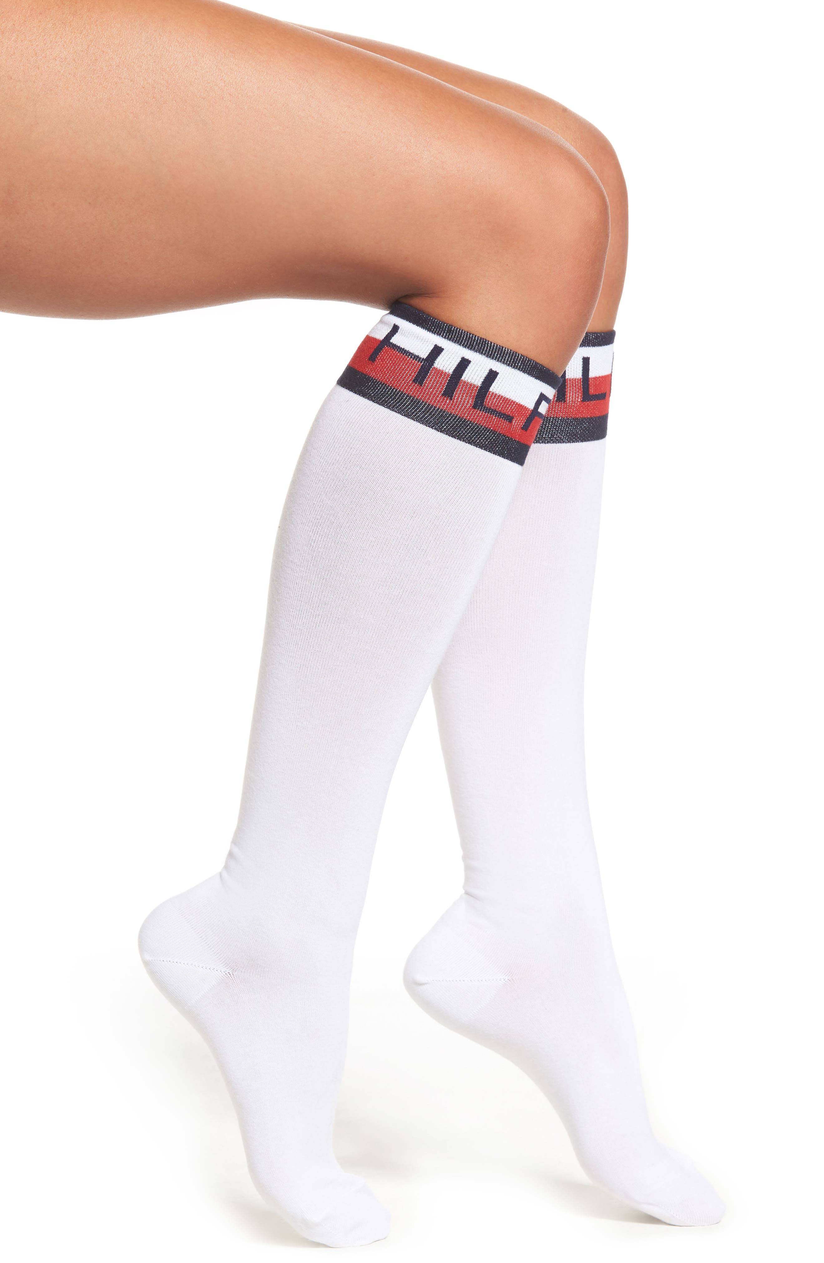 Tommy Hilfiger Logo Knee High Socks 