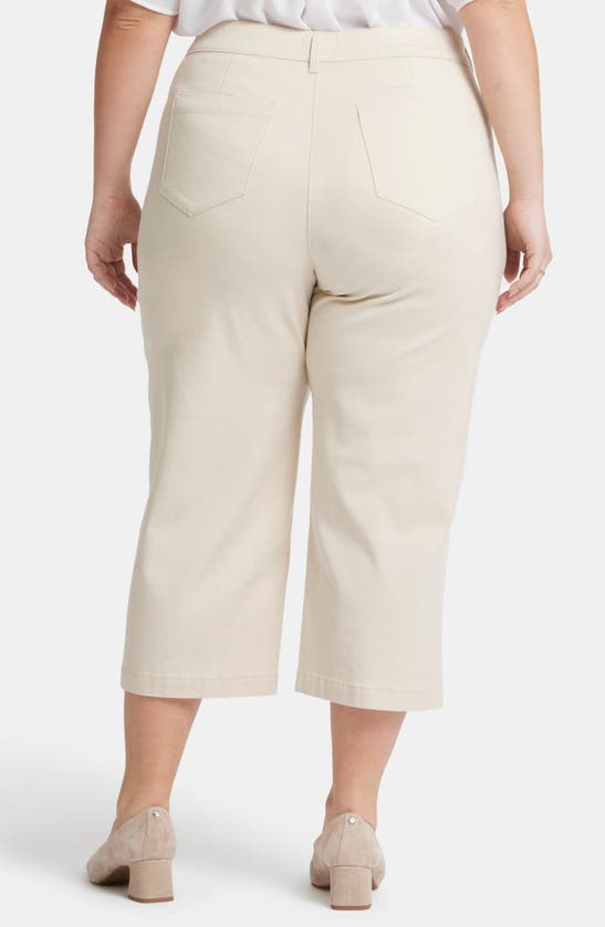 Nydj Utility Crop Linen Blend Pants In White Creek