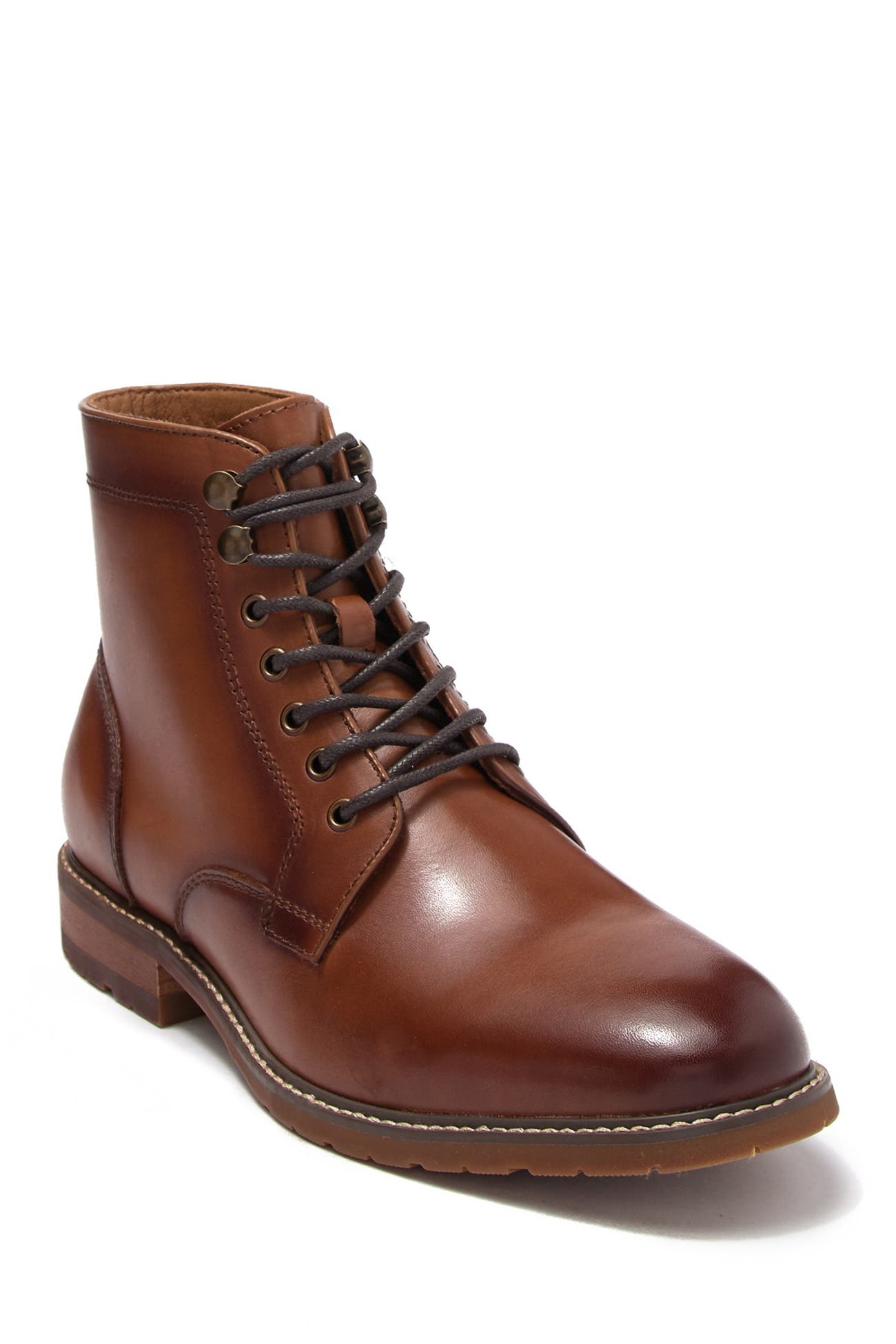 14th & Union | Leather Plain Toe Lace Up Boot | Nordstrom Rack