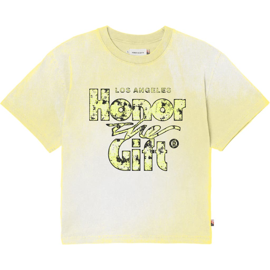 Honor The Gift Retro Graphic T-shirt In White