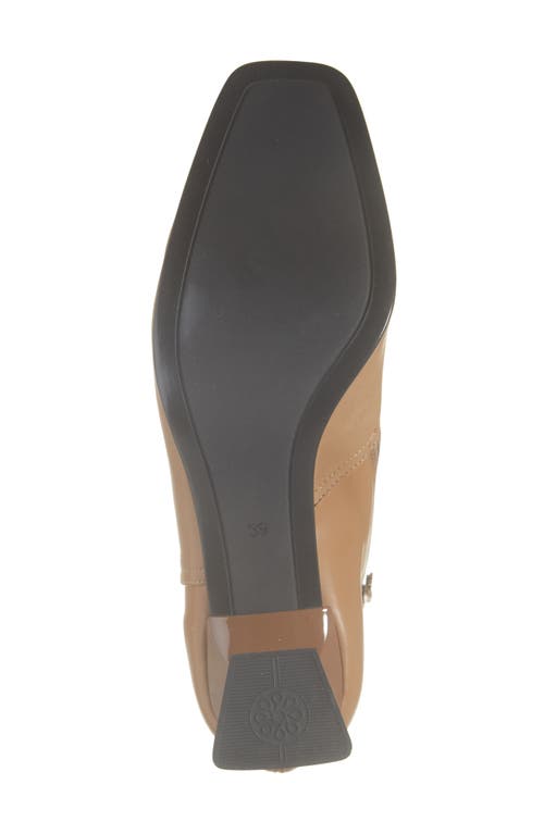 Naot Dolly Square Toe Bootie In Stretch Nappa Leather/camel