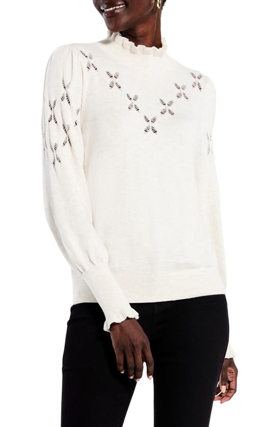NIC + ZOE NIC+ZOE POINTELLE PIP SWEATER