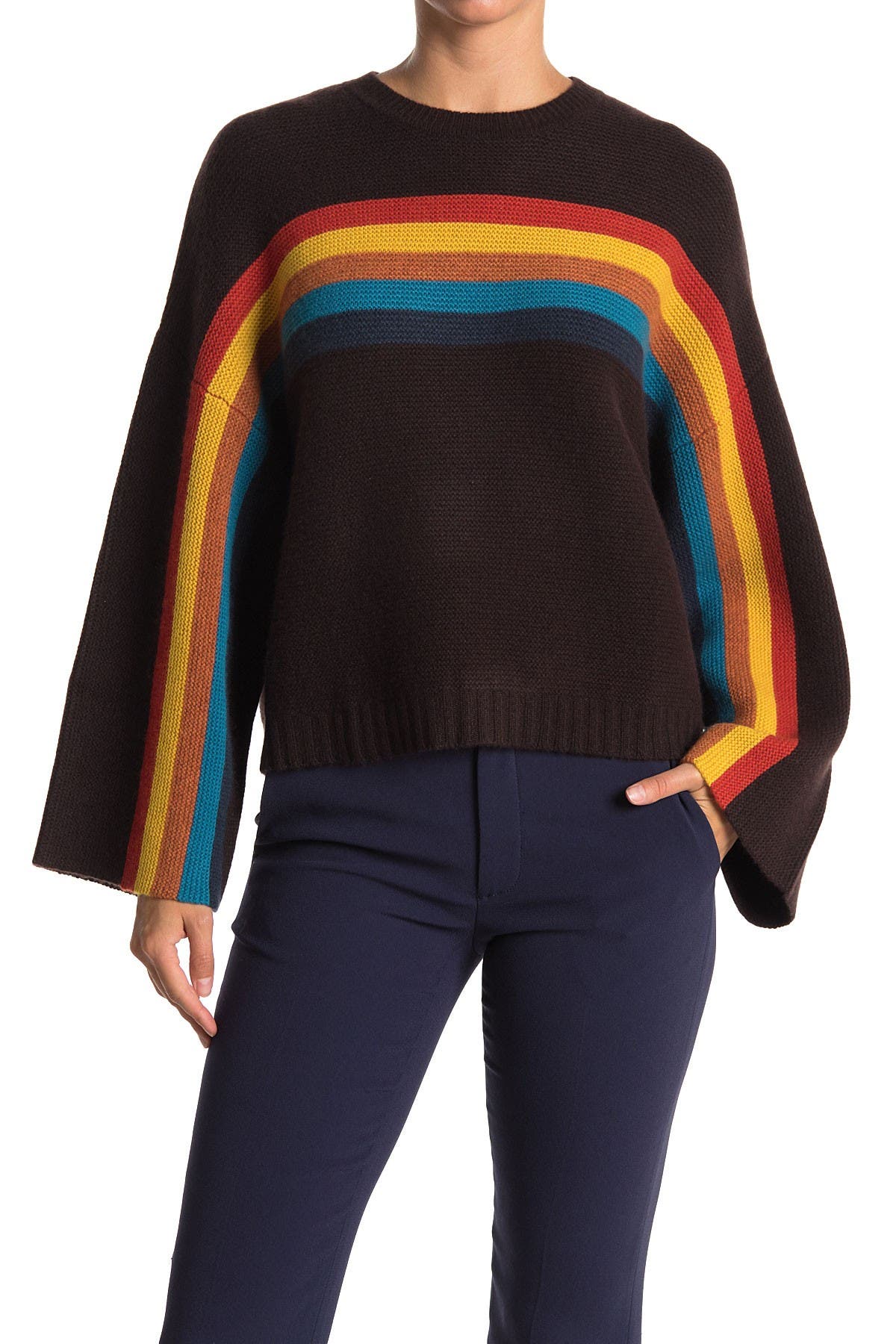 rainbow cashmere sweater