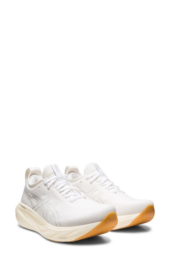 white asics gel nimbus