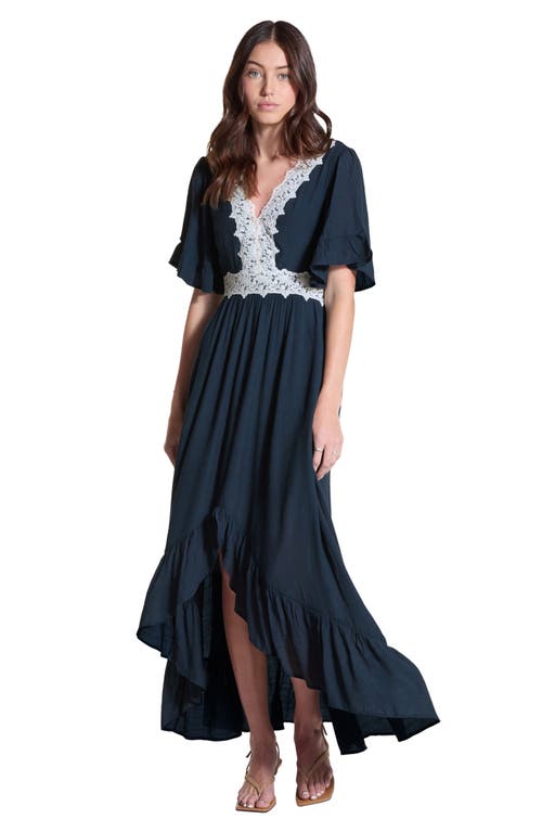 WISHLIST WISHLIST LACE TRIM HIGH-LOW DRESS 