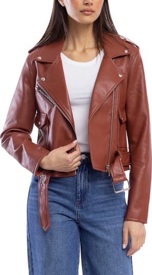 BLANKNYC Faux Leather Moto Jacket Nordstromrack