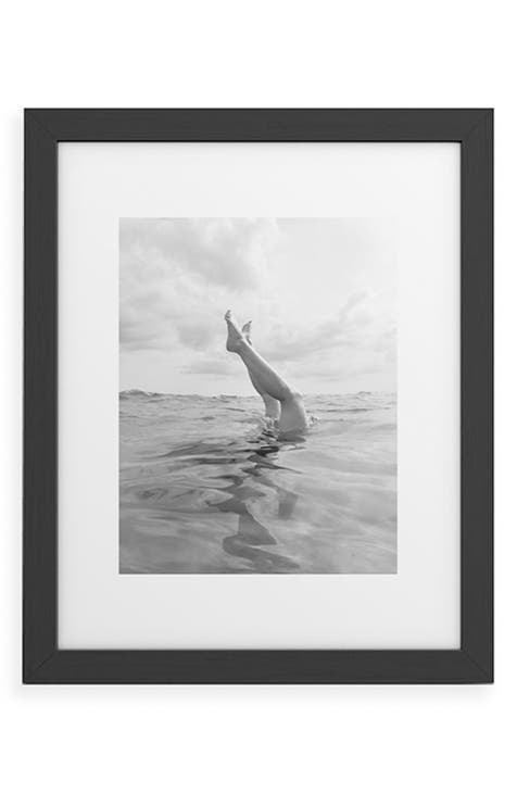 Ocean Dive Framed Art Print